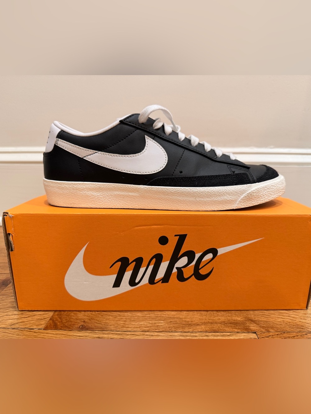 Nike Blazer Low Black and White Low-Top Sneakers